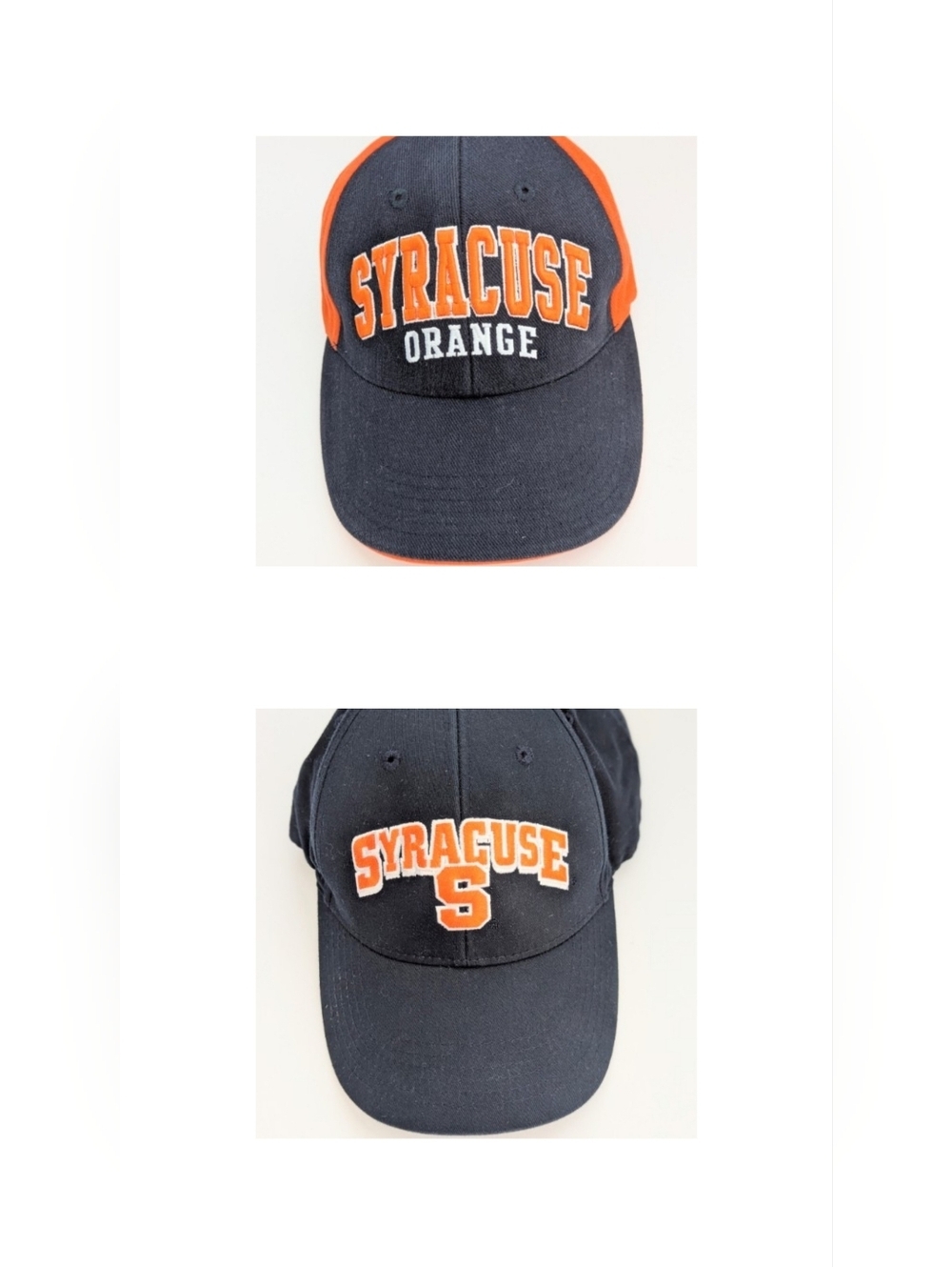 NWOT 2 Unisex Adult-Sized Syracuse University Adjustable Baseball Hats/Caps